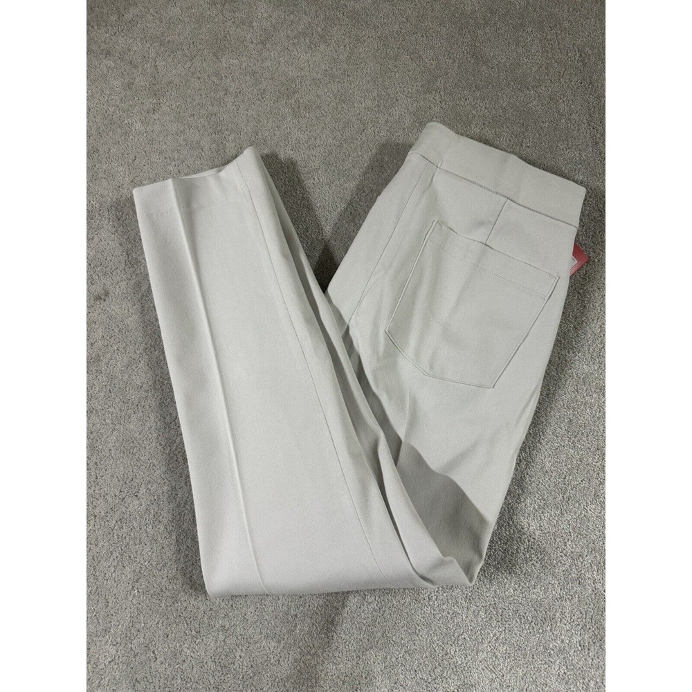 SPANX Straight Leg Pants in Light Gray